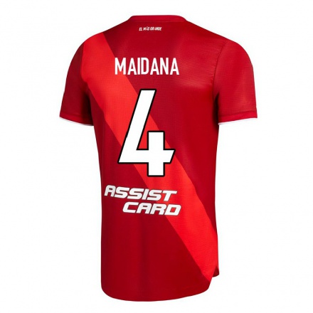 Herren Fußball Jonatan Maidana #4 Rot Auswärtstrikot Trikot 2021/22 T-Shirt