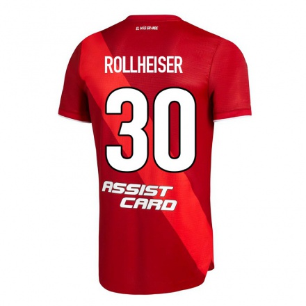 Herren Fußball Benjamin Rollheiser #30 Rot Auswärtstrikot Trikot 2021/22 T-shirt