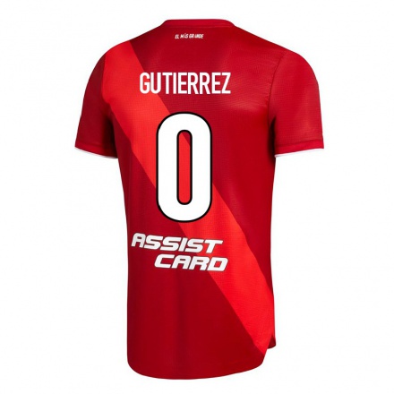 Herren Fußball Thomas Gutierrez #0 Rot Auswärtstrikot Trikot 2021/22 T-shirt