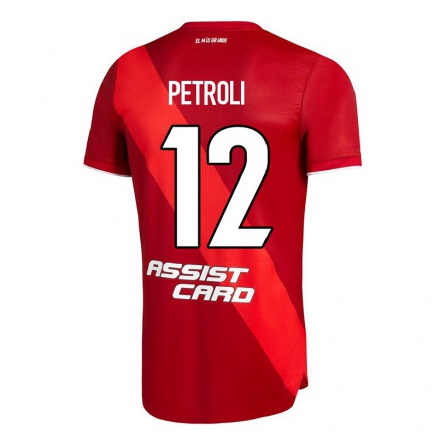 Herren Fußball Franco Petroli #12 Rot Auswärtstrikot Trikot 2021/22 T-shirt