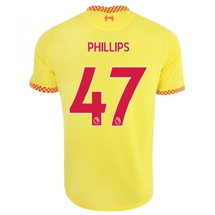 Herren Fußball Nathaniel Phillips #47 Gelb Ausweichtrikot Trikot 2021/22 T-Shirt