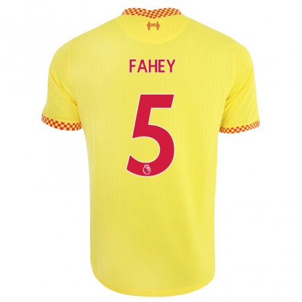 Herren Fußball Niamh Fahey #5 Gelb Ausweichtrikot Trikot 2021/22 T-Shirt