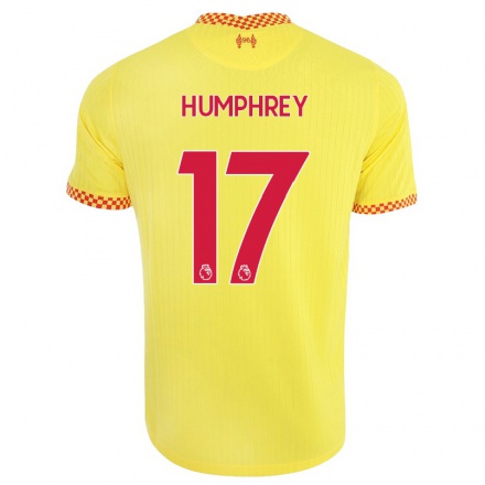 Herren Fußball Carla Humphrey #17 Gelb Ausweichtrikot Trikot 2021/22 T-Shirt