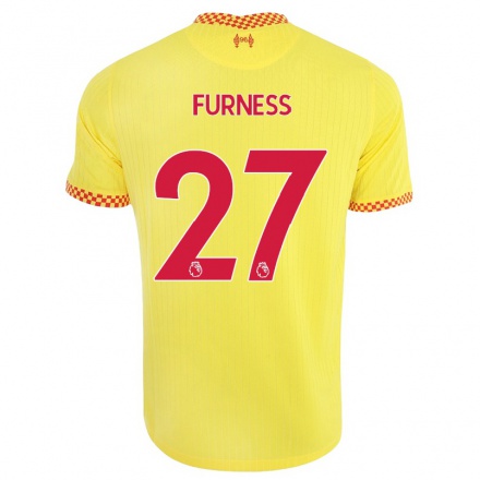 Herren Fußball Rachel Furness #27 Gelb Ausweichtrikot Trikot 2021/22 T-Shirt
