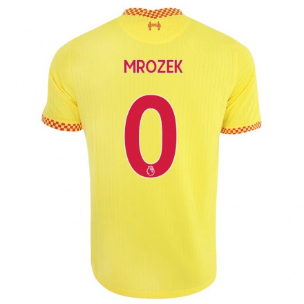 Herren Fußball Fabian Mrozek #0 Gelb Ausweichtrikot Trikot 2021/22 T-Shirt