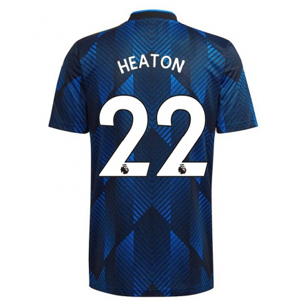 Herren Fußball Tom Heaton #22 Dunkelblau Ausweichtrikot Trikot 2021/22 T-shirt