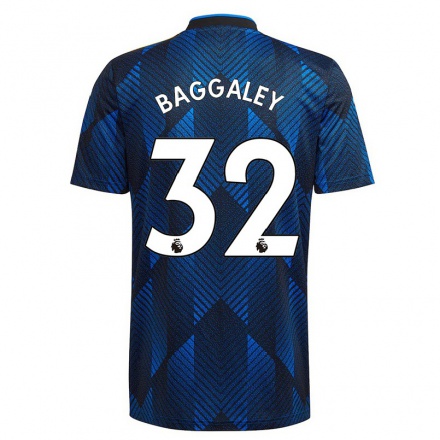 Herren Fußball Sophie Baggaley #32 Dunkelblau Ausweichtrikot Trikot 2021/22 T-Shirt