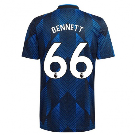 Herren Fußball Rhys Bennett #66 Dunkelblau Ausweichtrikot Trikot 2021/22 T-Shirt