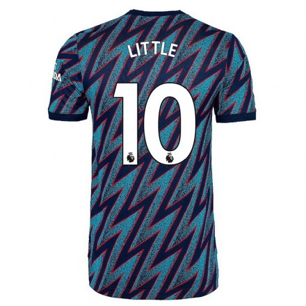 Herren Fußball Kim Little #10 Blau Schwarz Ausweichtrikot Trikot 2021/22 T-Shirt