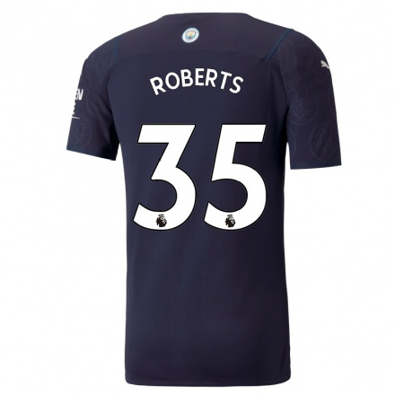 Herren Fußball Patrick Roberts #35 Dunkelblau Ausweichtrikot Trikot 2021/22 T-Shirt