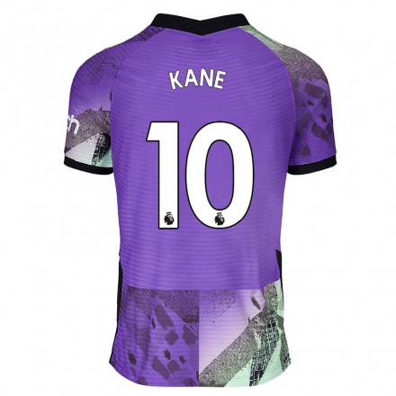Herren Fußball Harry Kane #10 Violett Ausweichtrikot Trikot 2021/22 T-Shirt