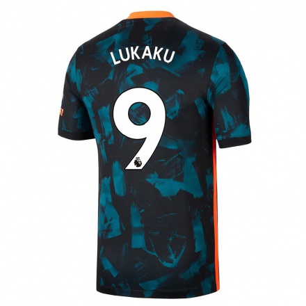 Herren Fußball Romelu Lukaku #9 Dunkelblau Ausweichtrikot Trikot 2021/22 T-Shirt