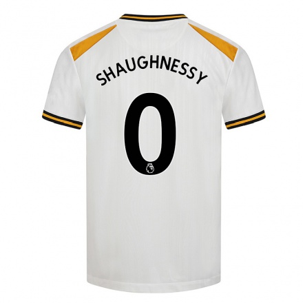 Herren Fußball Joe O'Shaughnessy #0 Weiß Gelb Ausweichtrikot Trikot 2021/22 T-Shirt