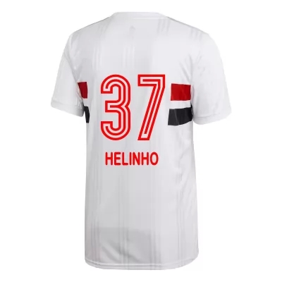 Herren Fußball Helinho #37 Heimtrikot Weiß Trikot 2020/21 Hemd