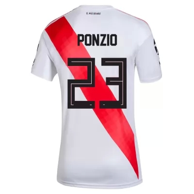 Herren Fußball Leonardo Ponzio #23 Heimtrikot Weiß Trikot 2020/21 Hemd
