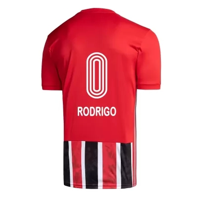 Herren Fußball Rodrigo #0 Auswärtstrikot Rot Trikot 2020/21 Hemd