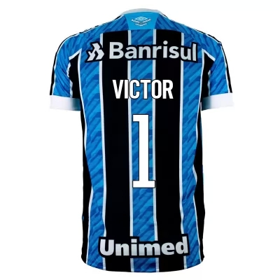 Herren Fußball Paulo Victor #1 Heimtrikot Blau Trikot 2020/21 Hemd