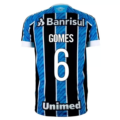 Herren Fußball Leo Gomes #6 Heimtrikot Blau Trikot 2020/21 Hemd