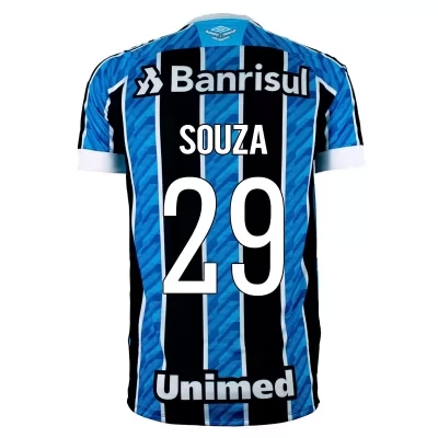Herren Fußball Diego Souza #29 Heimtrikot Blau Trikot 2020/21 Hemd