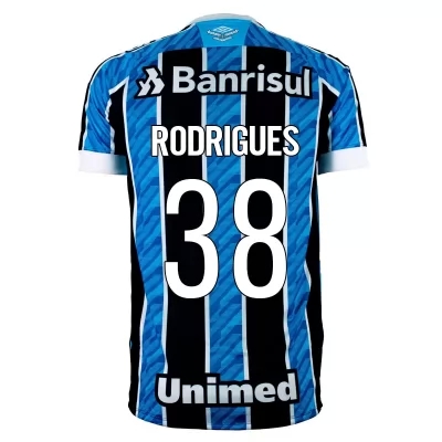 Herren Fußball Rodrigues #38 Heimtrikot Blau Trikot 2020/21 Hemd