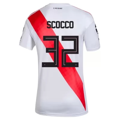 Herren Fußball Ignacio Scocco #32 Heimtrikot Weiß Trikot 2020/21 Hemd