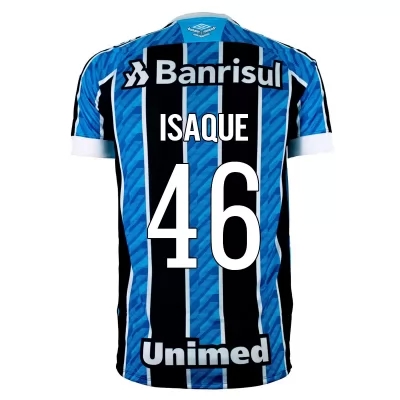 Herren Fußball Isaque #46 Heimtrikot Blau Trikot 2020/21 Hemd