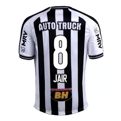 Herren Fußball Jair #8 Heimtrikot Schwarz Weiß Trikot 2020/21 Hemd