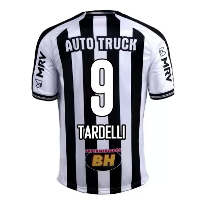 Herren Fußball Diego Tardelli #9 Heimtrikot Schwarz Weiß Trikot 2020/21 Hemd