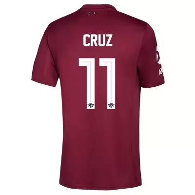 Herren Fußball Nicolas De La Cruz #11 Auswärtstrikot Burgund Trikot 2020/21 Hemd