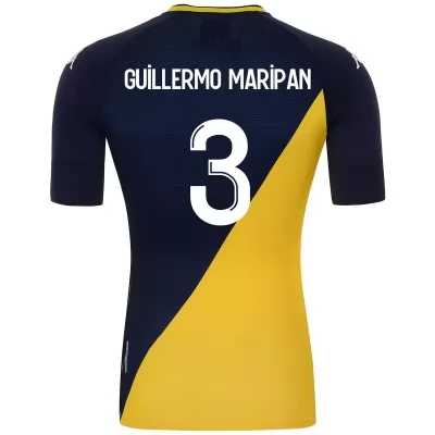 Herren Fußball Guillermo Maripan #3 Auswärtstrikot Königsblau Trikot 2020/21 Hemd