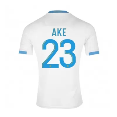 Herren Fußball Marley Ake #23 Heimtrikot Weiß Blau Trikot 2020/21 Hemd