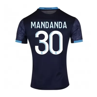 Herren Fußball Steve Mandanda #30 Auswärtstrikot Dunkelheit Trikot 2020/21 Hemd