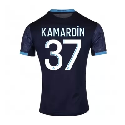 Herren Fußball Aaron Kamardin #37 Auswärtstrikot Dunkelheit Trikot 2020/21 Hemd