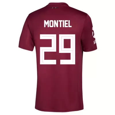 Herren Fußball Gonzalo Montiel #29 Auswärtstrikot Burgund Trikot 2020/21 Hemd