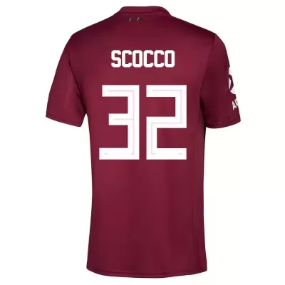 Herren Fußball Ignacio Scocco #32 Auswärtstrikot Burgund Trikot 2020/21 Hemd