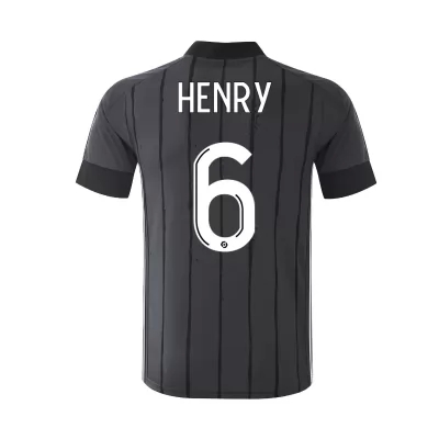 Herren Fußball Amandine Henry #6 Auswärtstrikot Grau Trikot 2020/21 Hemd
