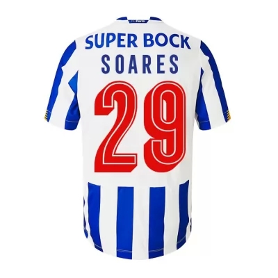 Herren Fußball Tiquinho Soares #29 Heimtrikot Weiß Blau Trikot 2020/21 Hemd