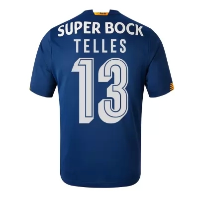 Herren Fußball Alex Telles #13 Auswärtstrikot Kobaltblau Trikot 2020/21 Hemd