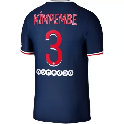 Herren Fußball Presnel Kimpembe #3 Heimtrikot Dunkelheit Trikot 2020/21 Hemd