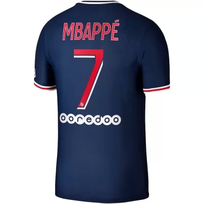 Herren Fußball Kylian Mbappe #7 Heimtrikot Dunkelheit Trikot 2020/21 Hemd