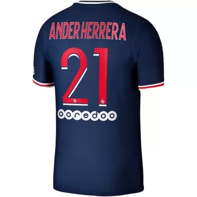 Herren Fußball Ander Herrera #21 Heimtrikot Dunkelheit Trikot 2020/21 Hemd