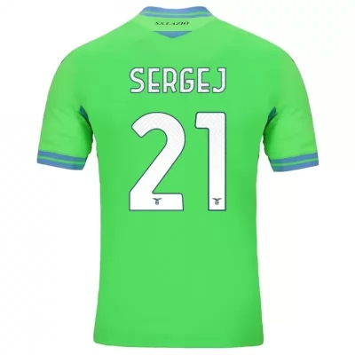 Herren Fußball Sergej Milinkovic-savic #21 Auswärtstrikot Grün Trikot 2020/21 Hemd