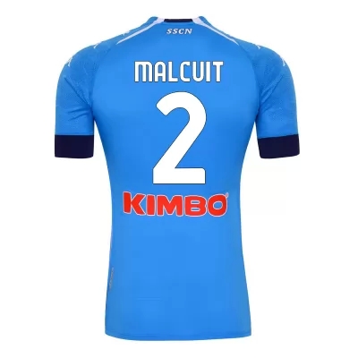 Herren Fußball Kevin Malcuit #2 Heimtrikot Blau Trikot 2020/21 Hemd