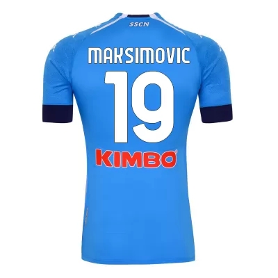 Herren Fußball Nikola Maksimovic #19 Heimtrikot Blau Trikot 2020/21 Hemd