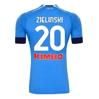 Herren Fußball Piotr Zielinski #20 Heimtrikot Blau Trikot 2020/21 Hemd