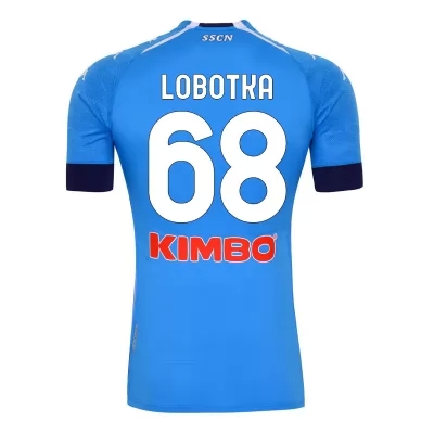 Herren Fußball Stanislav Lobotka #68 Heimtrikot Blau Trikot 2020/21 Hemd