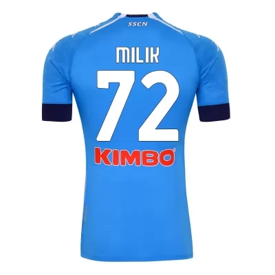 Herren Fußball Arkadiusz Milik #99 Heimtrikot Blau Trikot 2020/21 Hemd