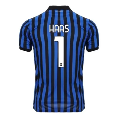Herren Fußball Nicolas Haas #1 Heimtrikot Blau Schwarz Trikot 2020/21 Hemd