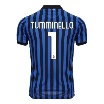 Herren Fußball Marco Tumminello #1 Heimtrikot Blau Schwarz Trikot 2020/21 Hemd