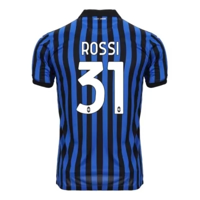Herren Fußball Francesco Rossi #31 Heimtrikot Blau Schwarz Trikot 2020/21 Hemd